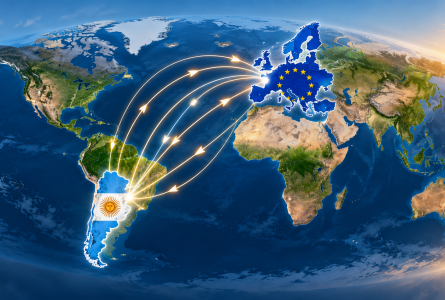 Conexiones entre Argentina y Europa